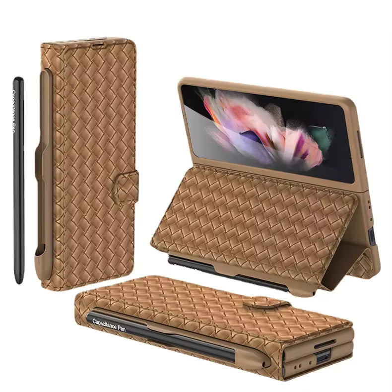 Braided Pattern Case For Samsung Fold