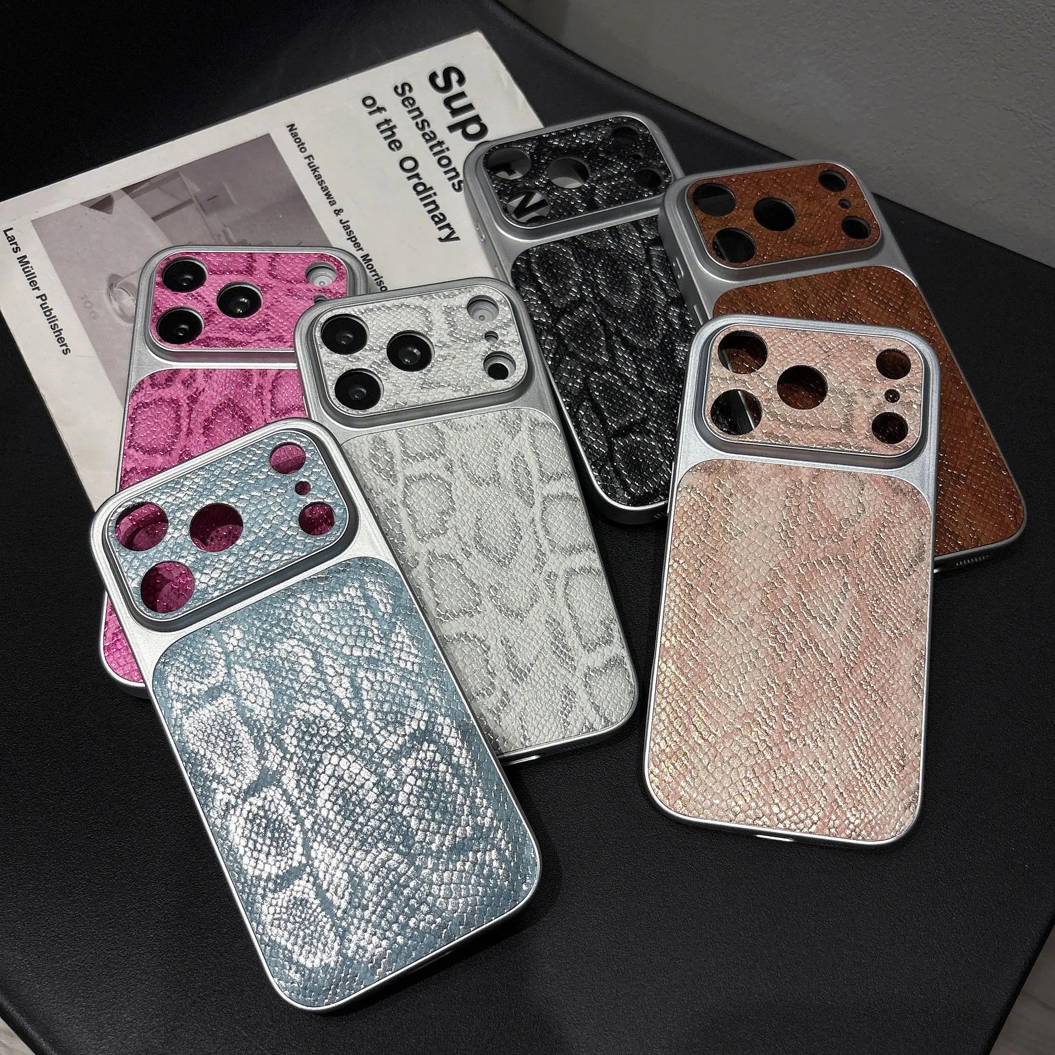 Premium Snake Texture Case For iPhone