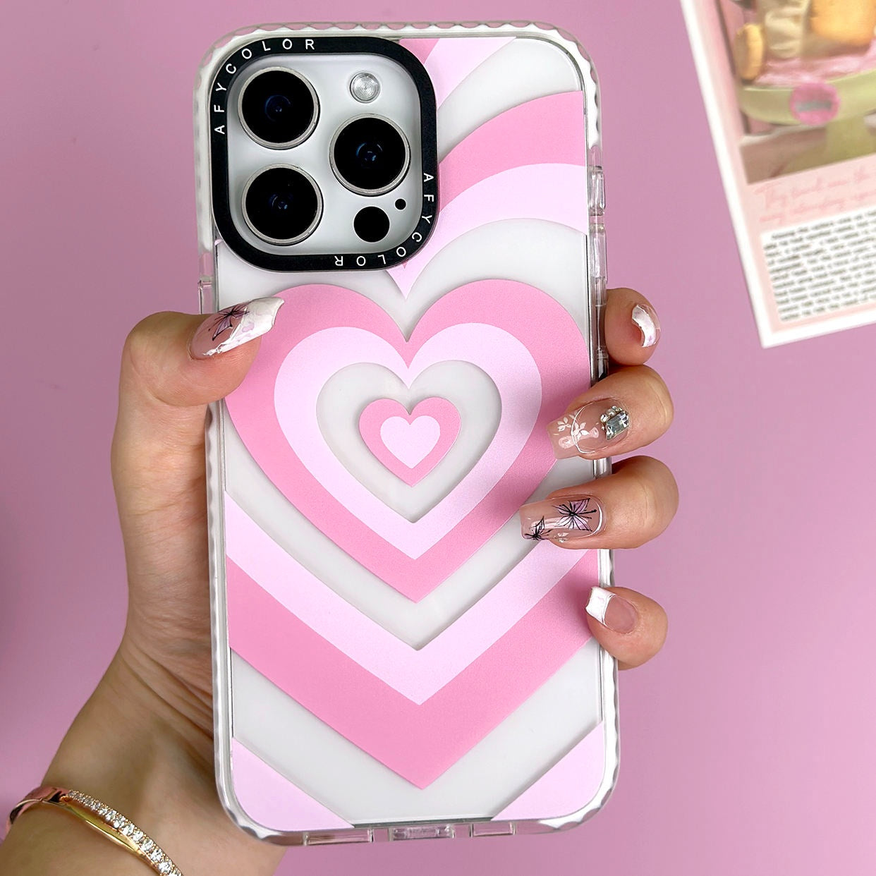 Heart Wave Clear Case For iPhone