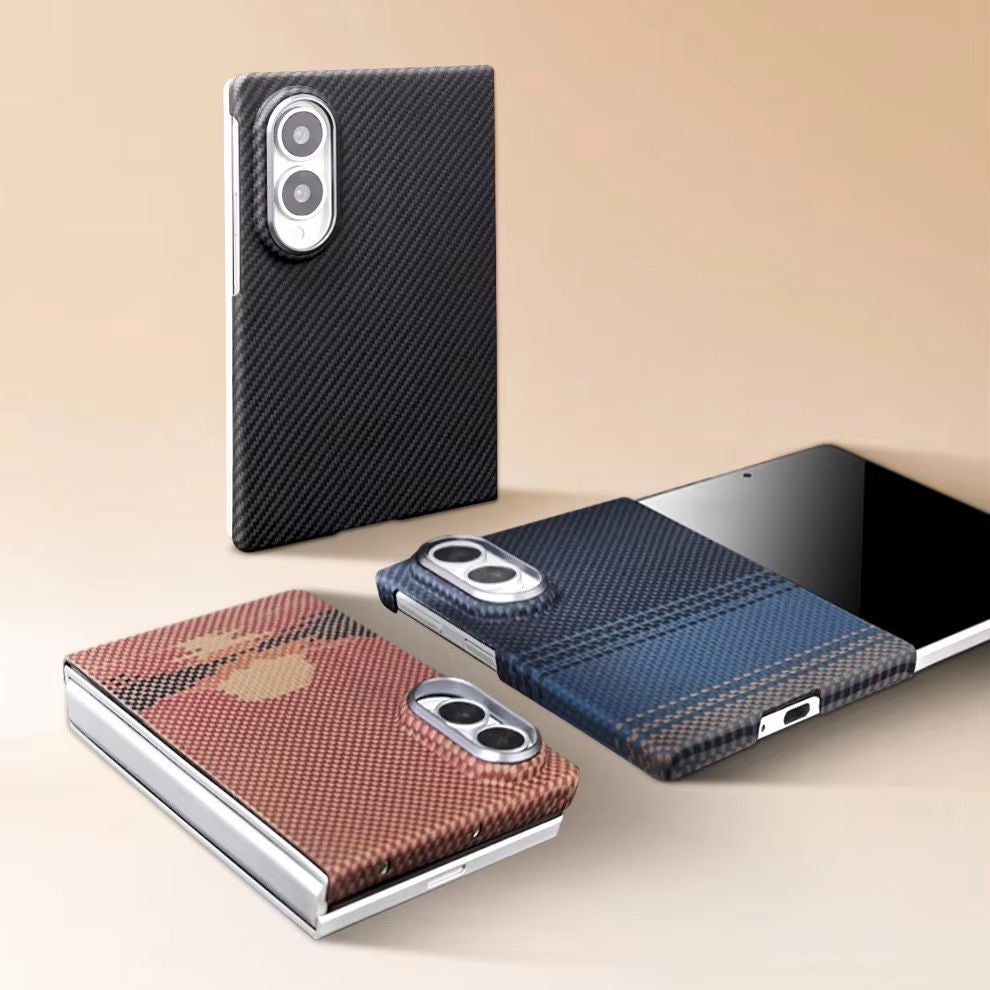 Colour Magnetic Carbon Fiber Case For Samsung Fold