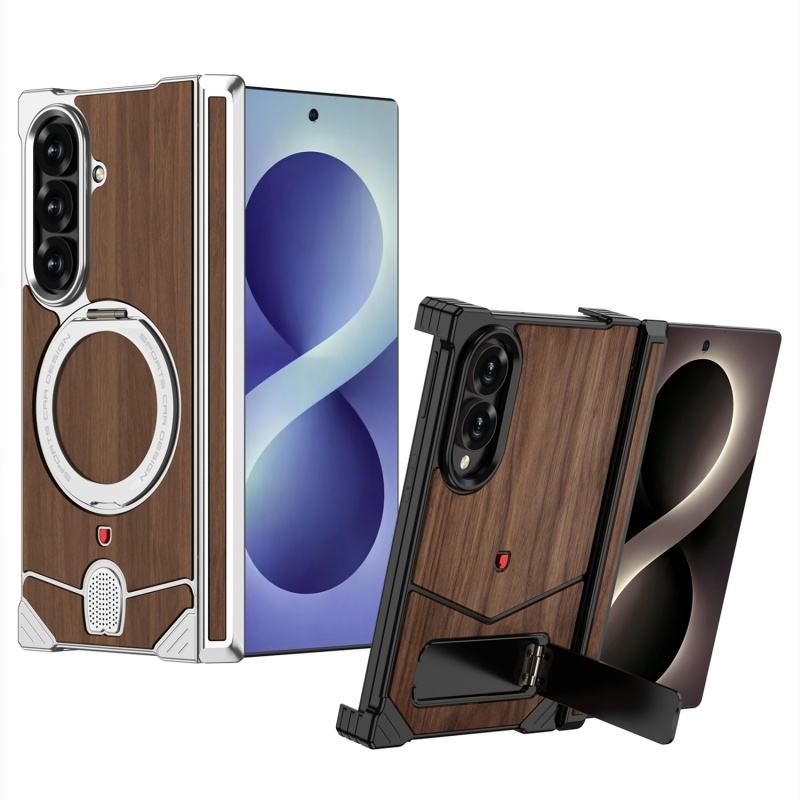 Wooden SnapFit Design Case For Samsung Fold