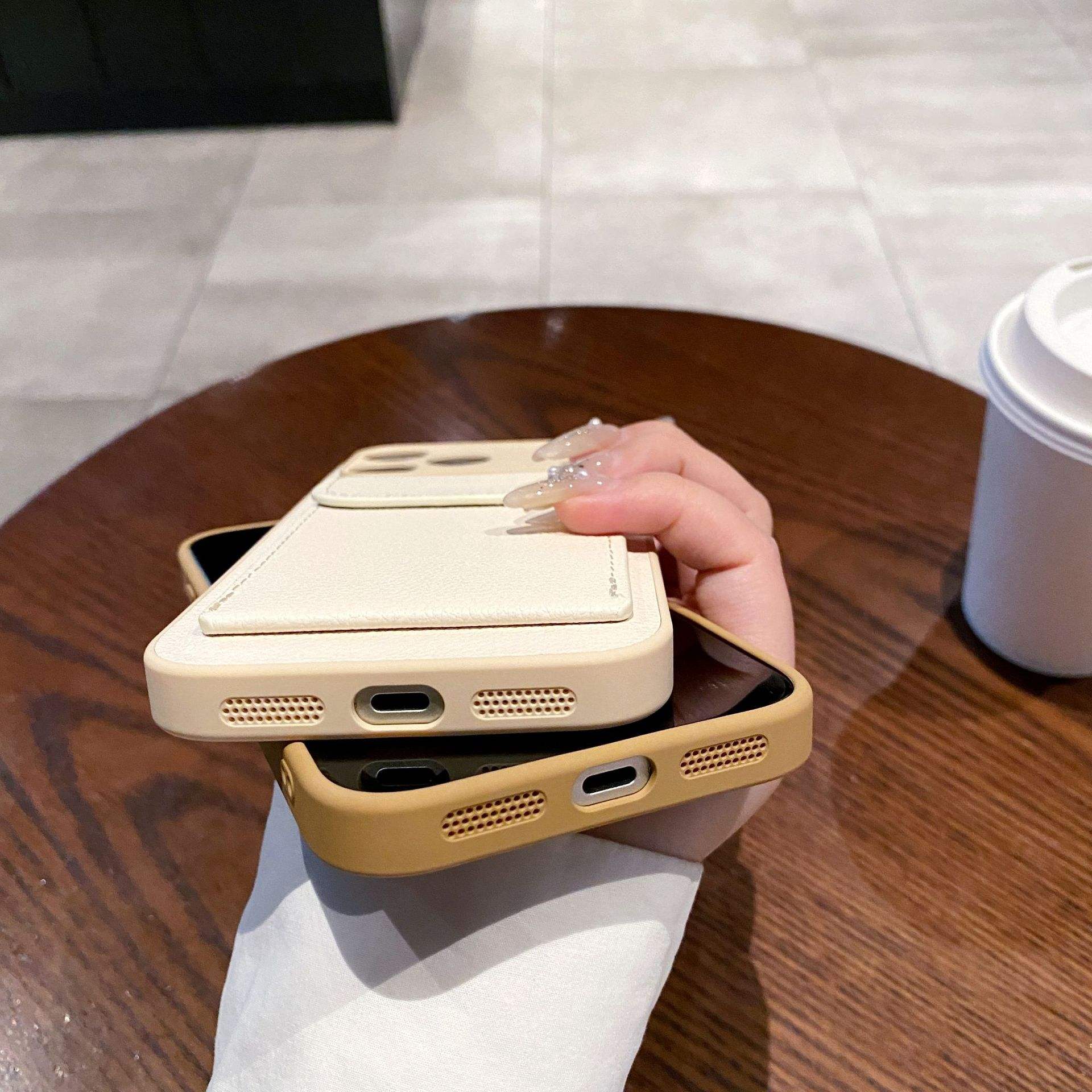 LeatherPocket Card Holder Case For iPhone