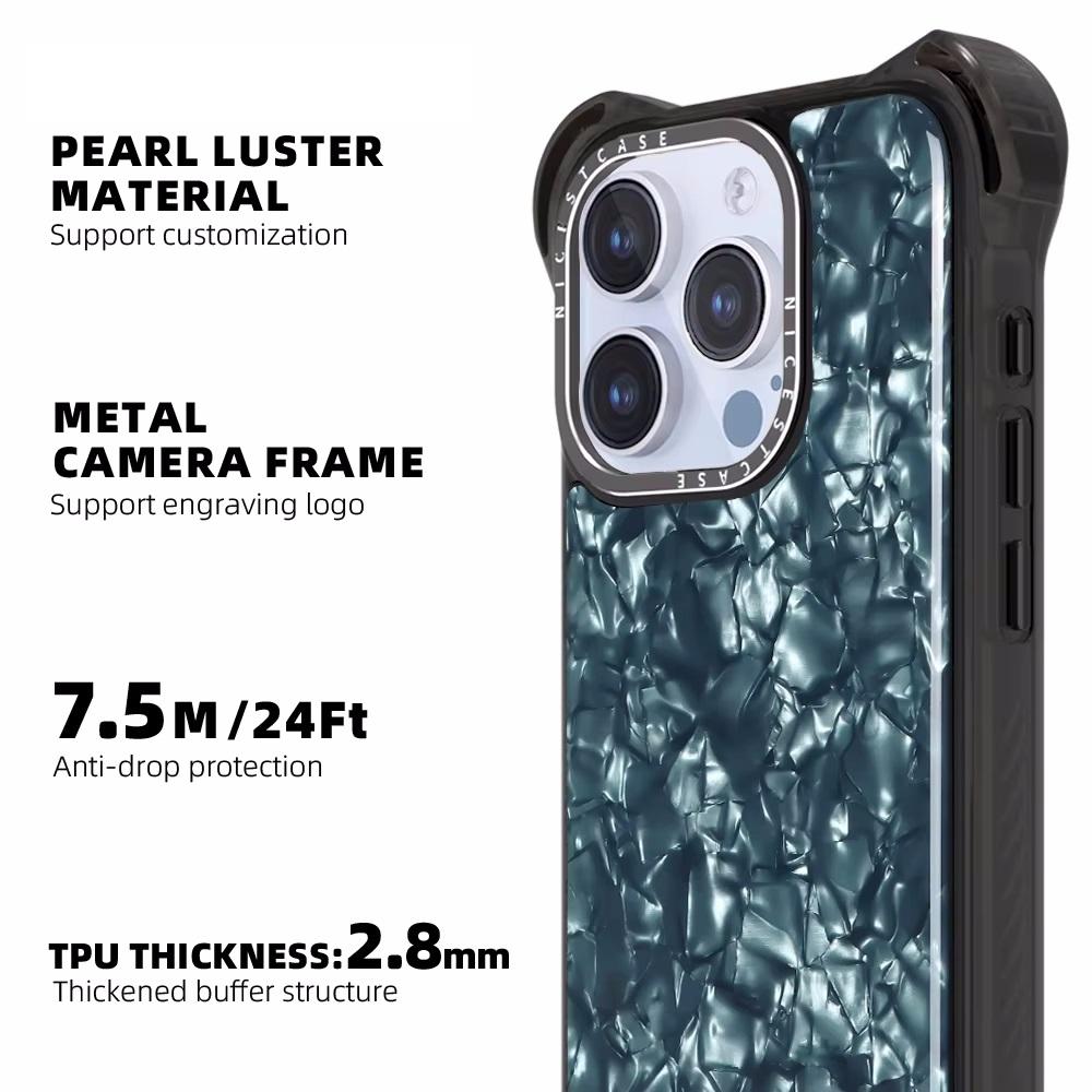 Pearl Luster Shockproof Case For iPhone