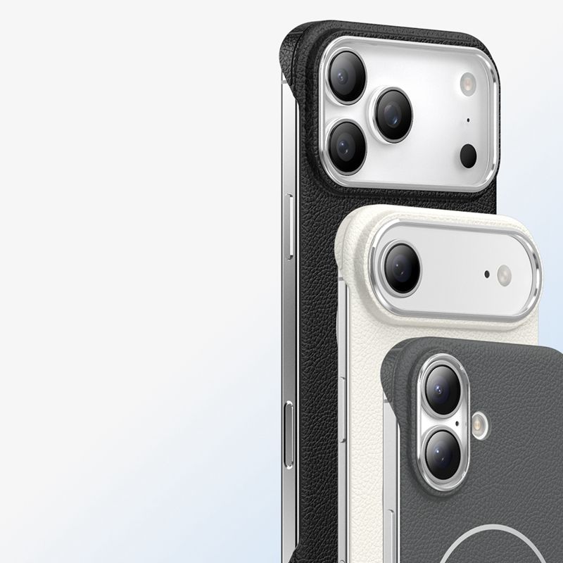 Hard PC PU Leather Case For iPhone