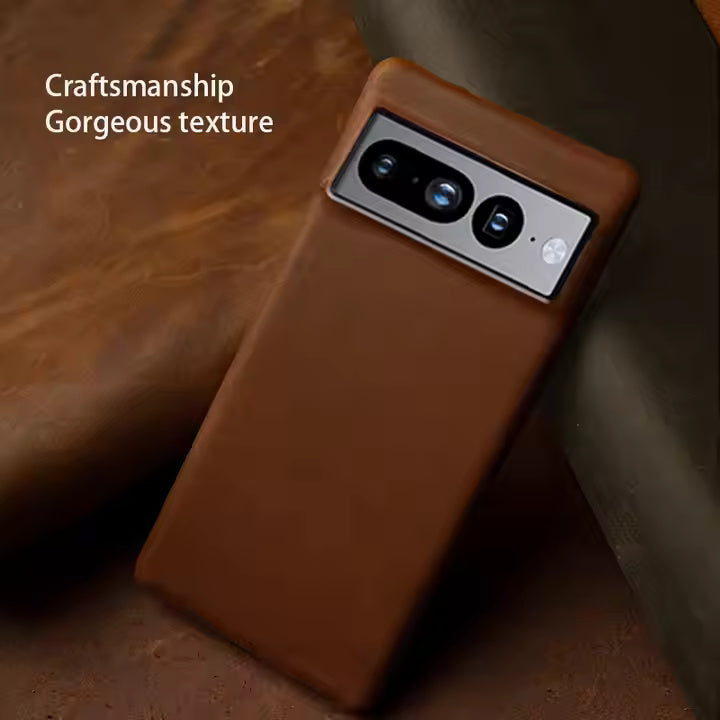 Genuine Leather Case For Google Pixel Phone (Crazy Horse Pattern)