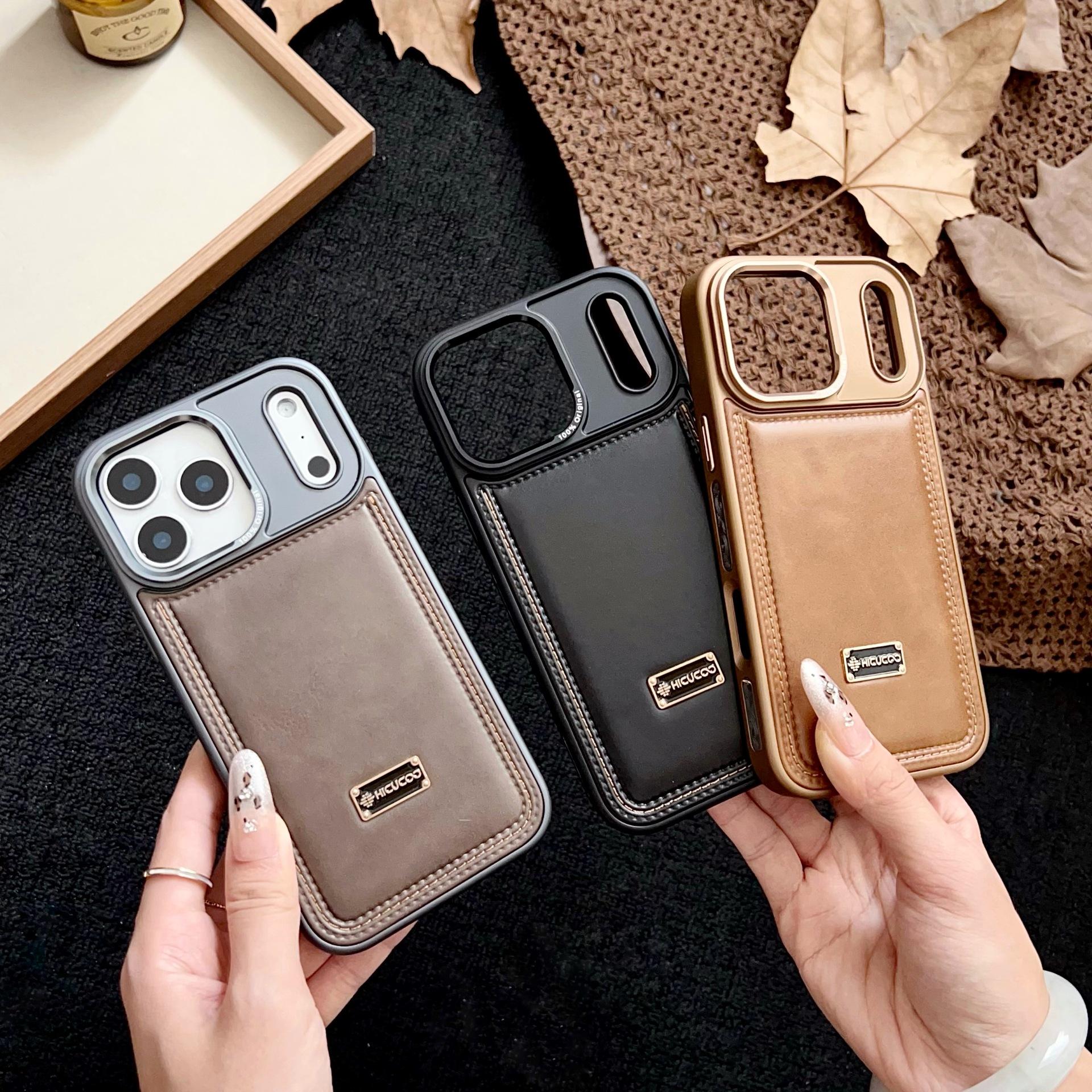 Hicucoo Leather Case For iPhone
