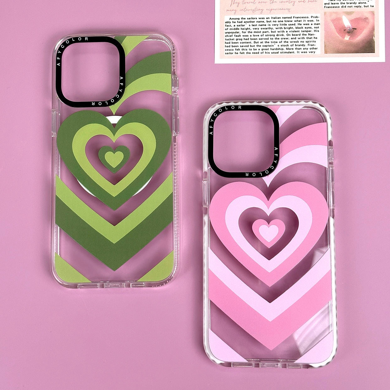Heart Wave Clear Case For iPhone