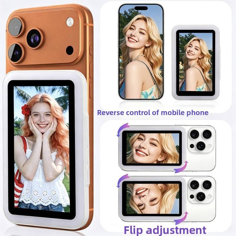 Light Vlog Selfie Monitor Screen for iPhone and Android ( with 4k 30 frame rate recording)
