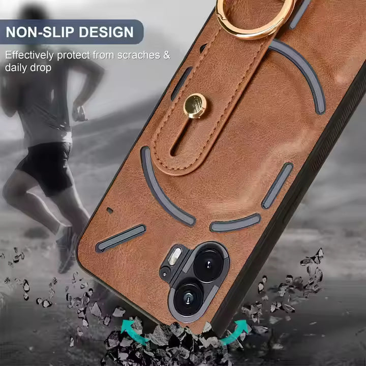 GoldRIng Leather Case For Nothing