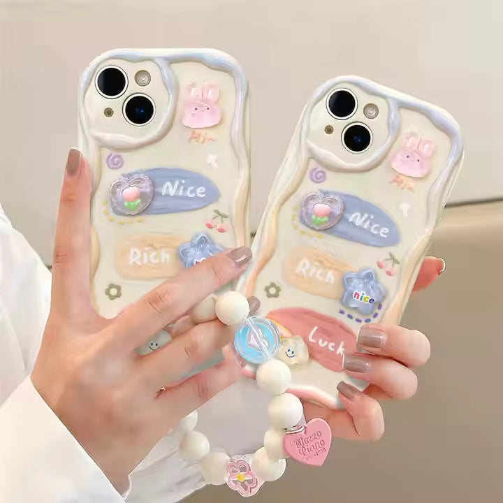 Cartoon Art Bracelet Case for iPhone