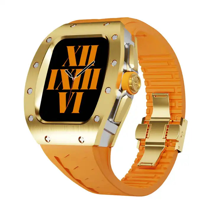 Luxury 45mm/44mm Titanium Stainless Steel Case Watch Strap