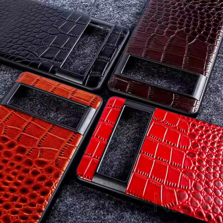 Genuine Leather Case For Google Pixel Phone (Crocodile Pattern)