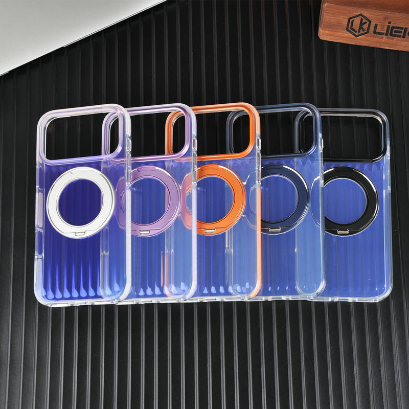 Gradient ColorBorder Transparent Case For iPhone