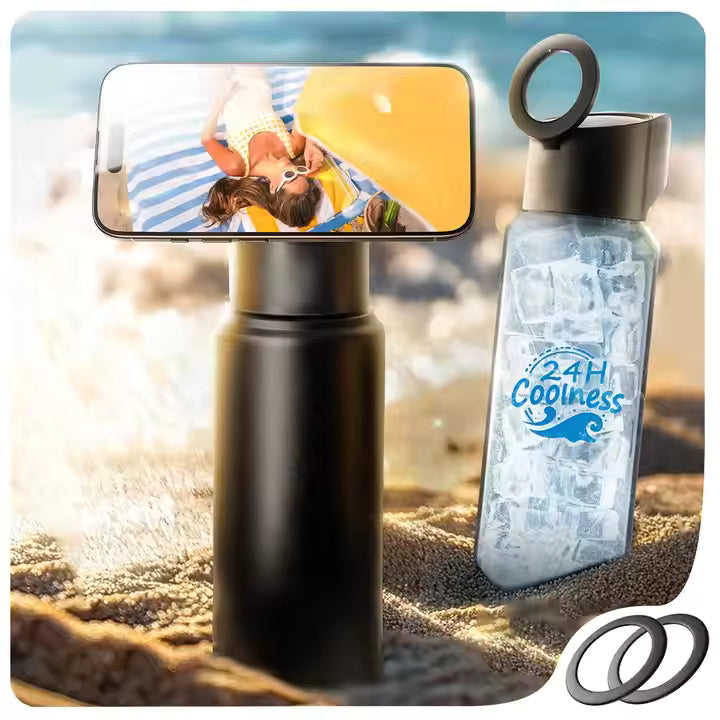 Magnetic Bottle with Phone Holder
