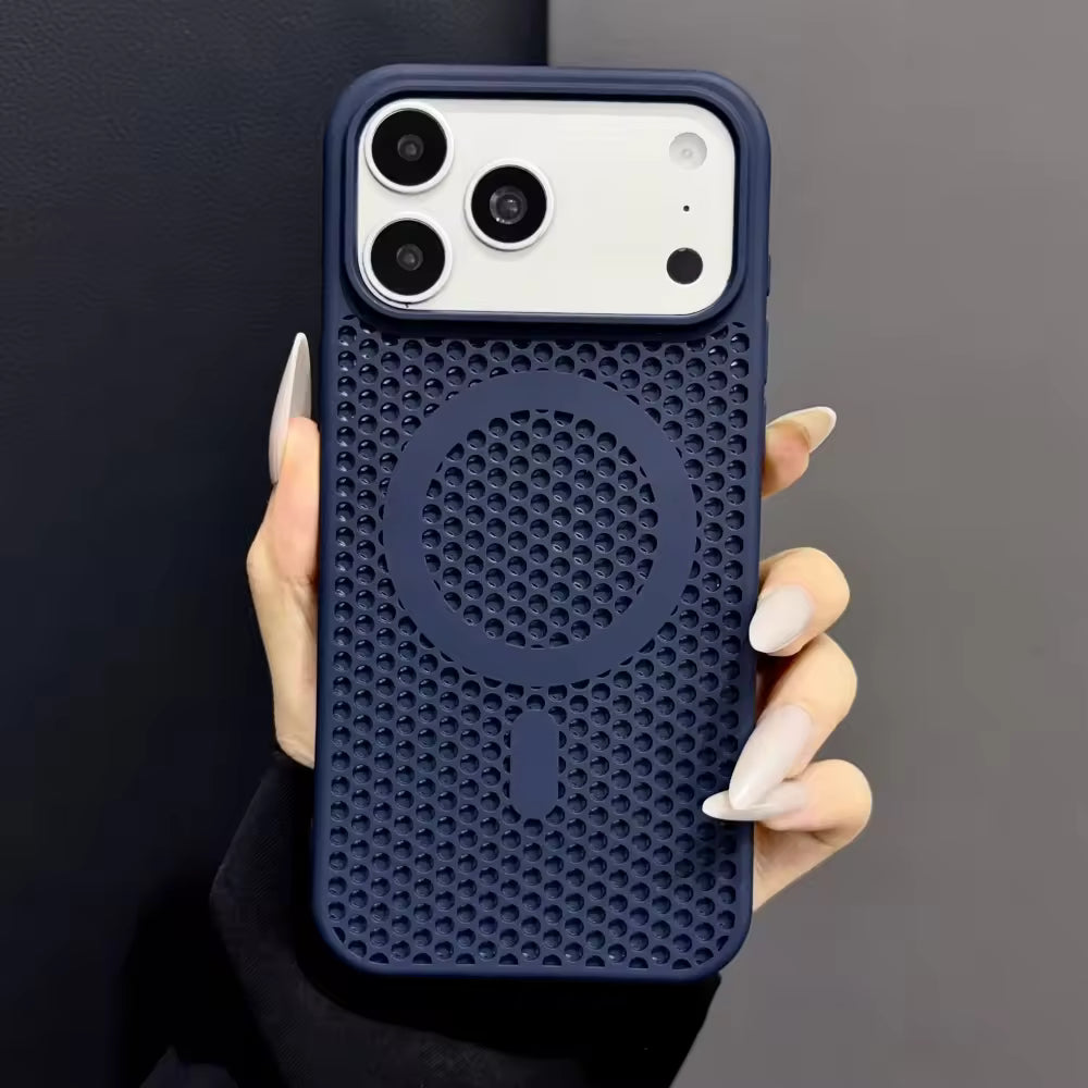 Perforated Magnetic Phone Case for iPhone