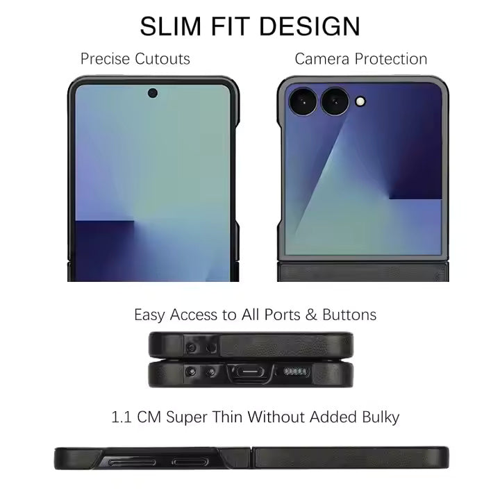 LeatherRIng Case For Samsung Flip