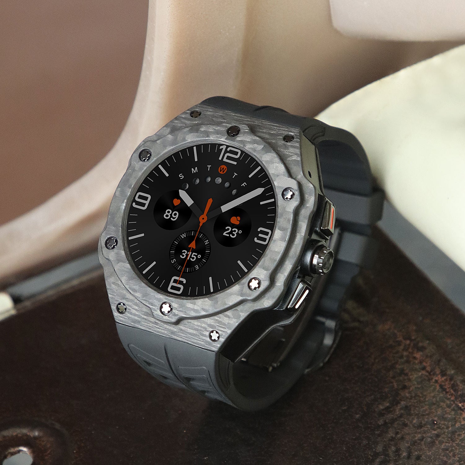 Carbon Fiber Watch Case For Samsung Watch
