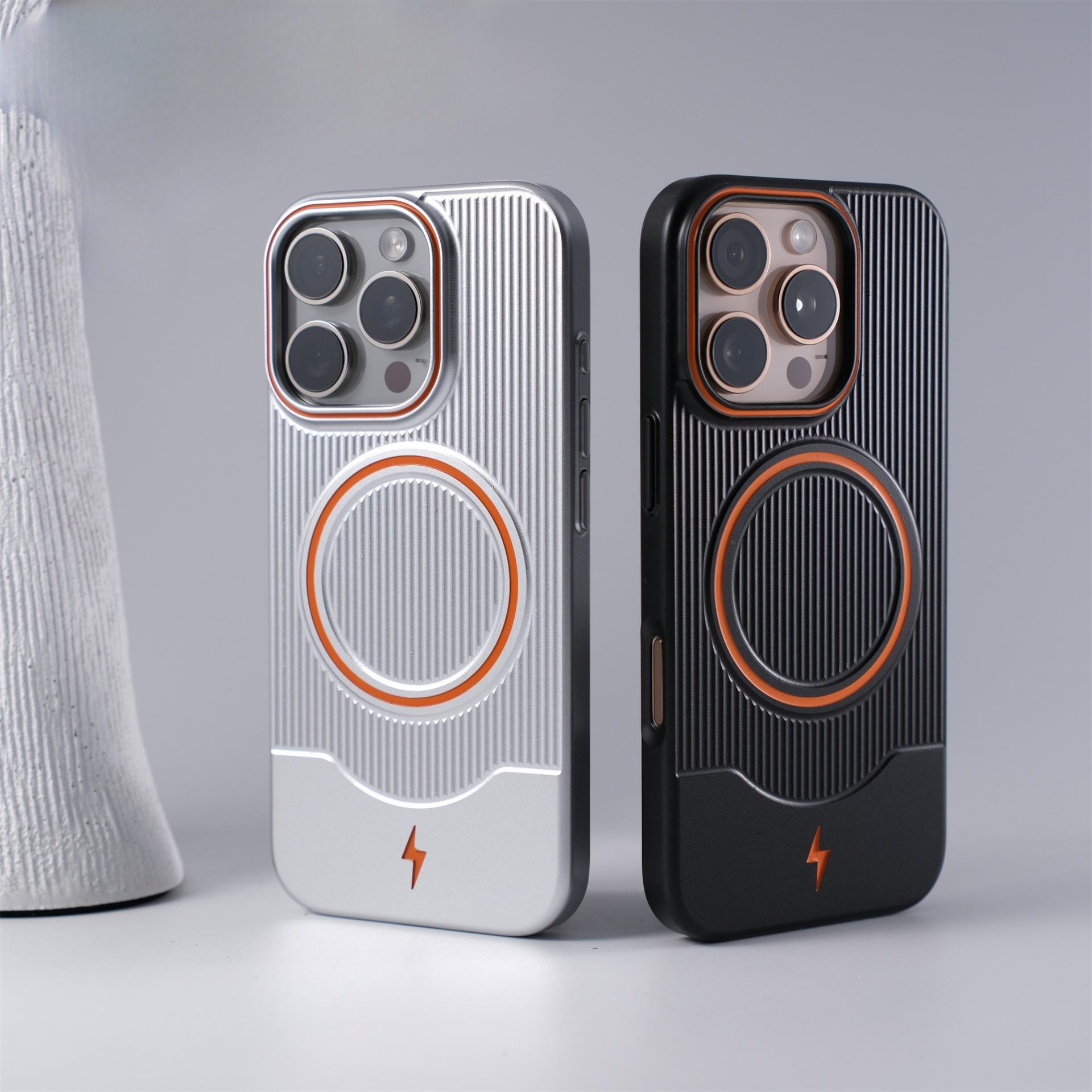 Corrugated Orange RIng Case For iPhone
