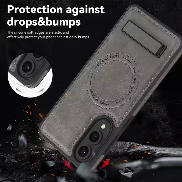 LeatherStand MagSafe Case For Samsung Edge