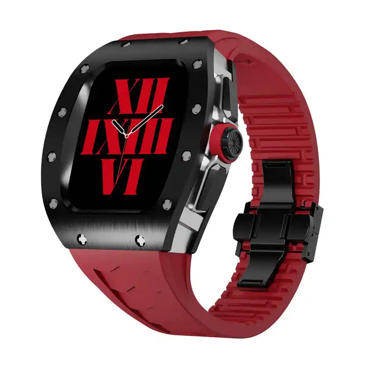 Luxury 45mm/44mm Titanium Stainless Steel Case Watch Strap