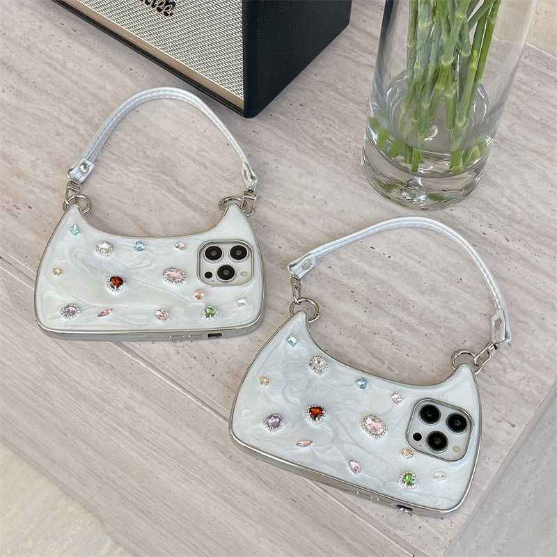JewelStudded Handbag Case For iPhone