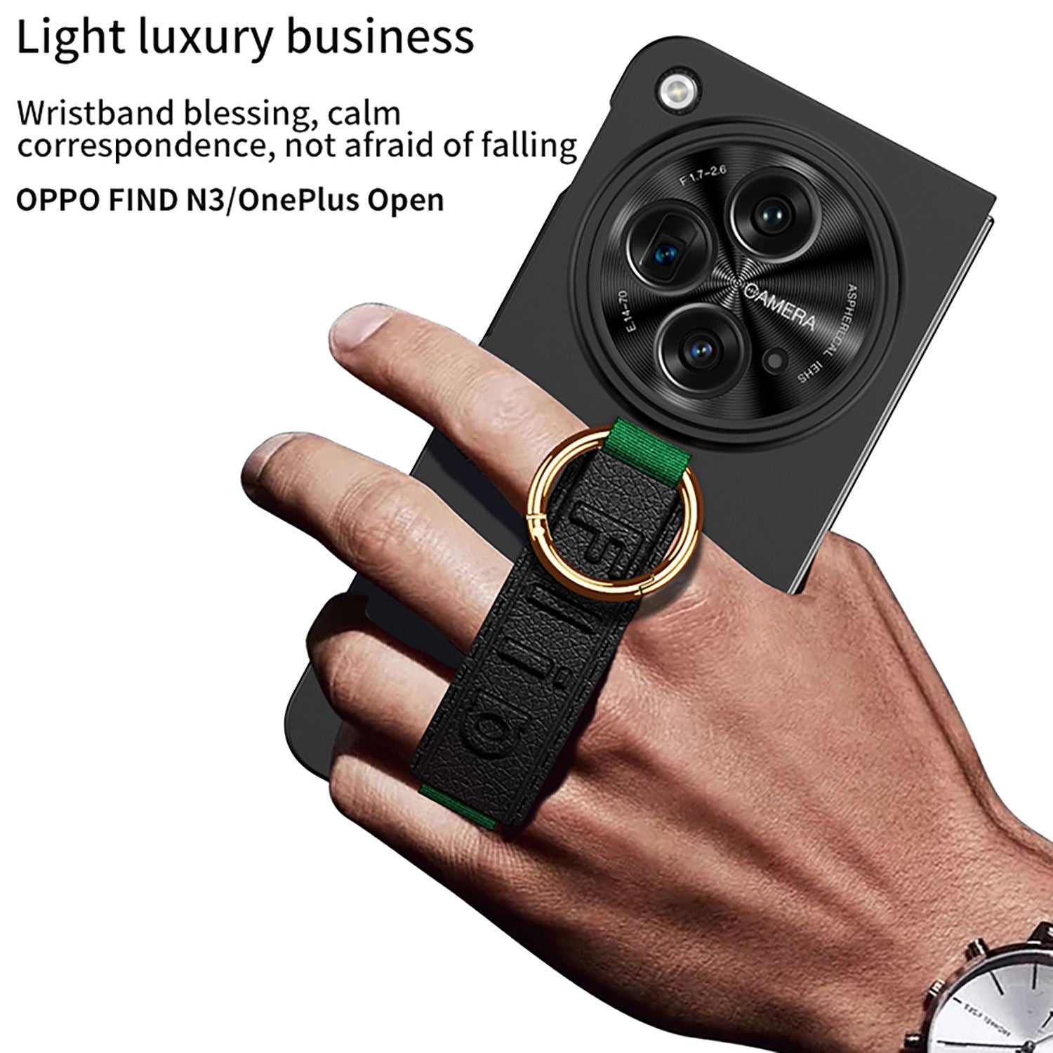 FoldGrip Ring Strap Case For OnePlus Open