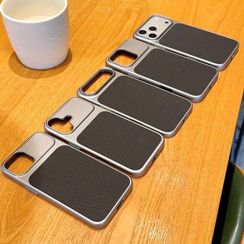 Metal Clad Pattern Case For iPhone