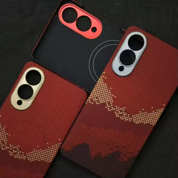 Colour Magnetic Carbon Fiber Case For Samsung Edge
