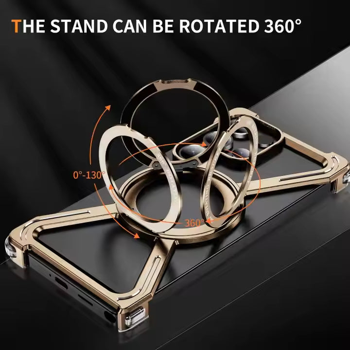 ZX Metal Case With 360 Rotating Stand For Samsung