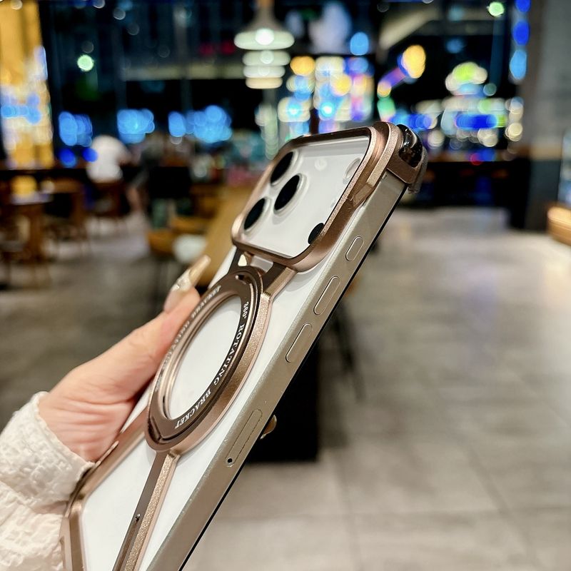 ZX Metal Case With 360 Rotating Stand For iPhone