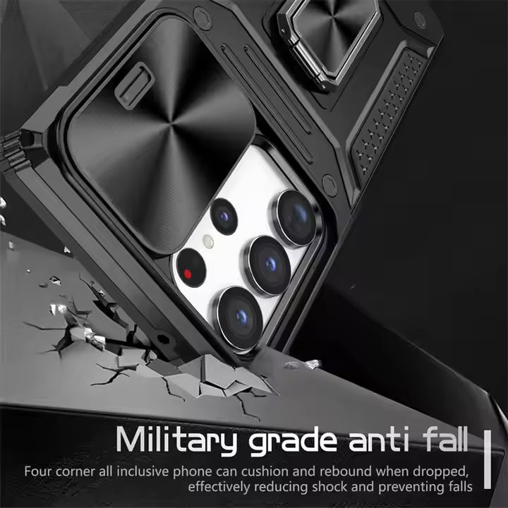 Armor Shockproof Cover With Ring Holder For Samsung