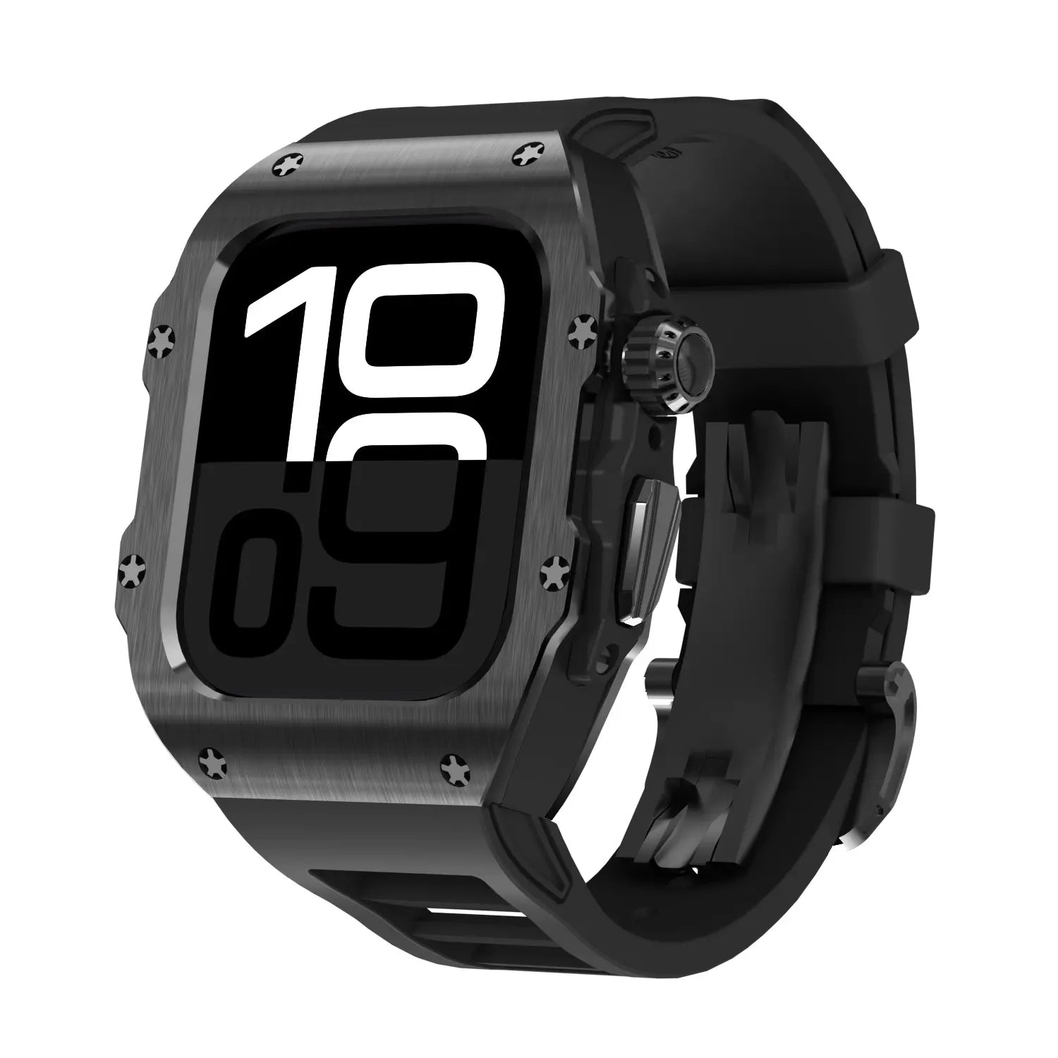 Luxury Stainless Steel Watch Case With Colorful Band For Apple Watch