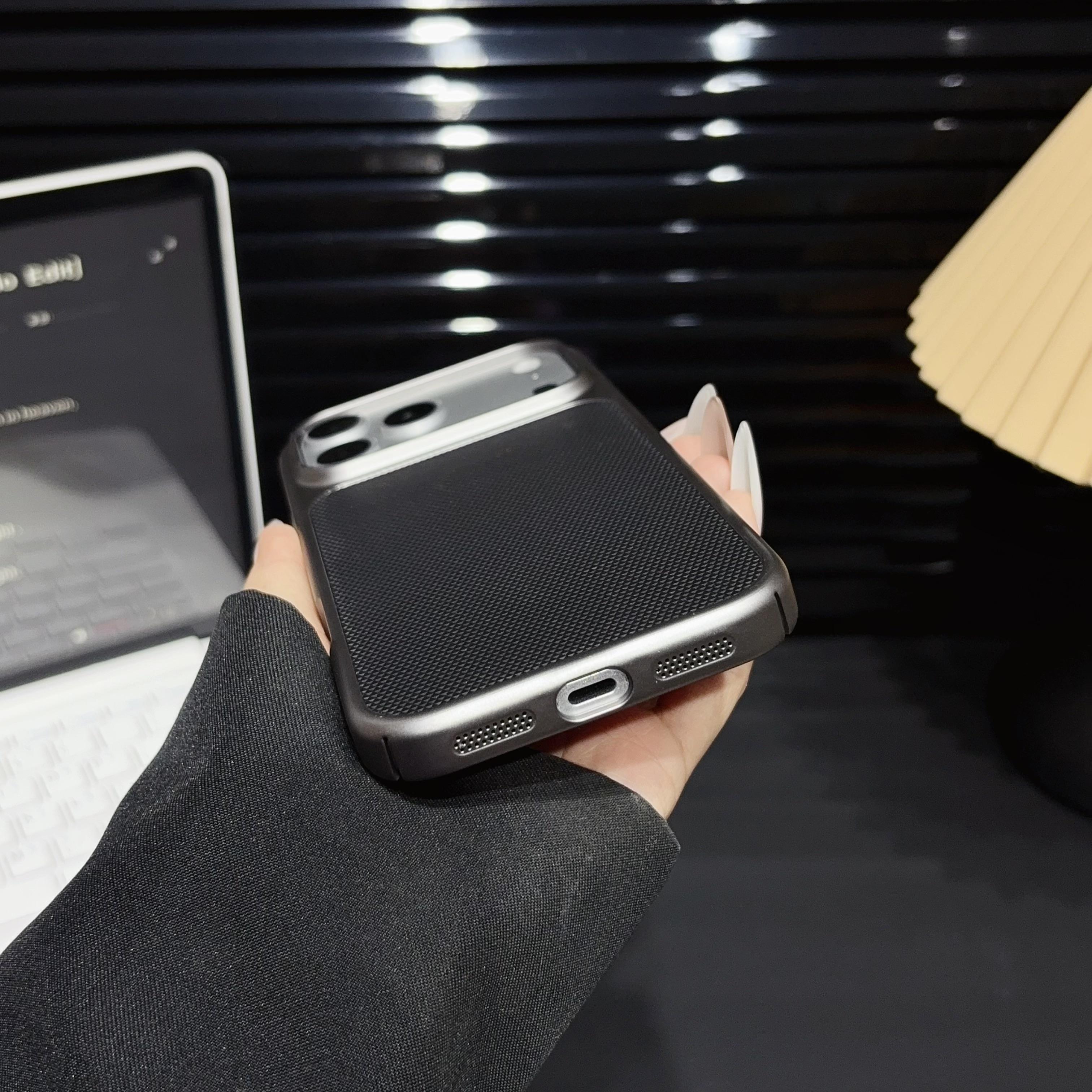 Metal Clad Pattern Case For iPhone