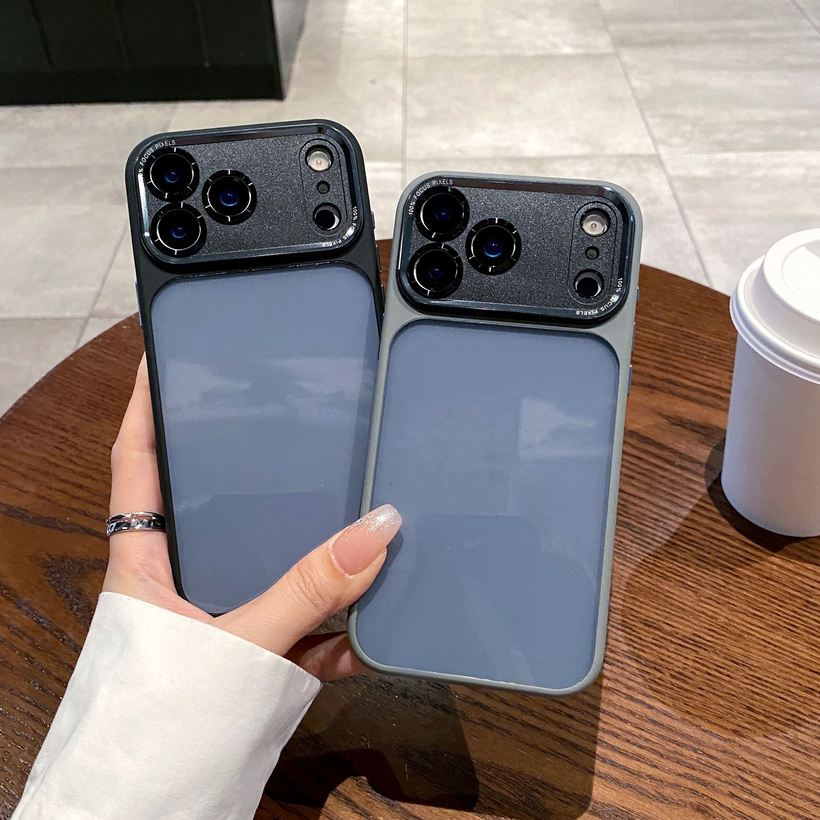 SeeThrough Back Color Case For iPhone