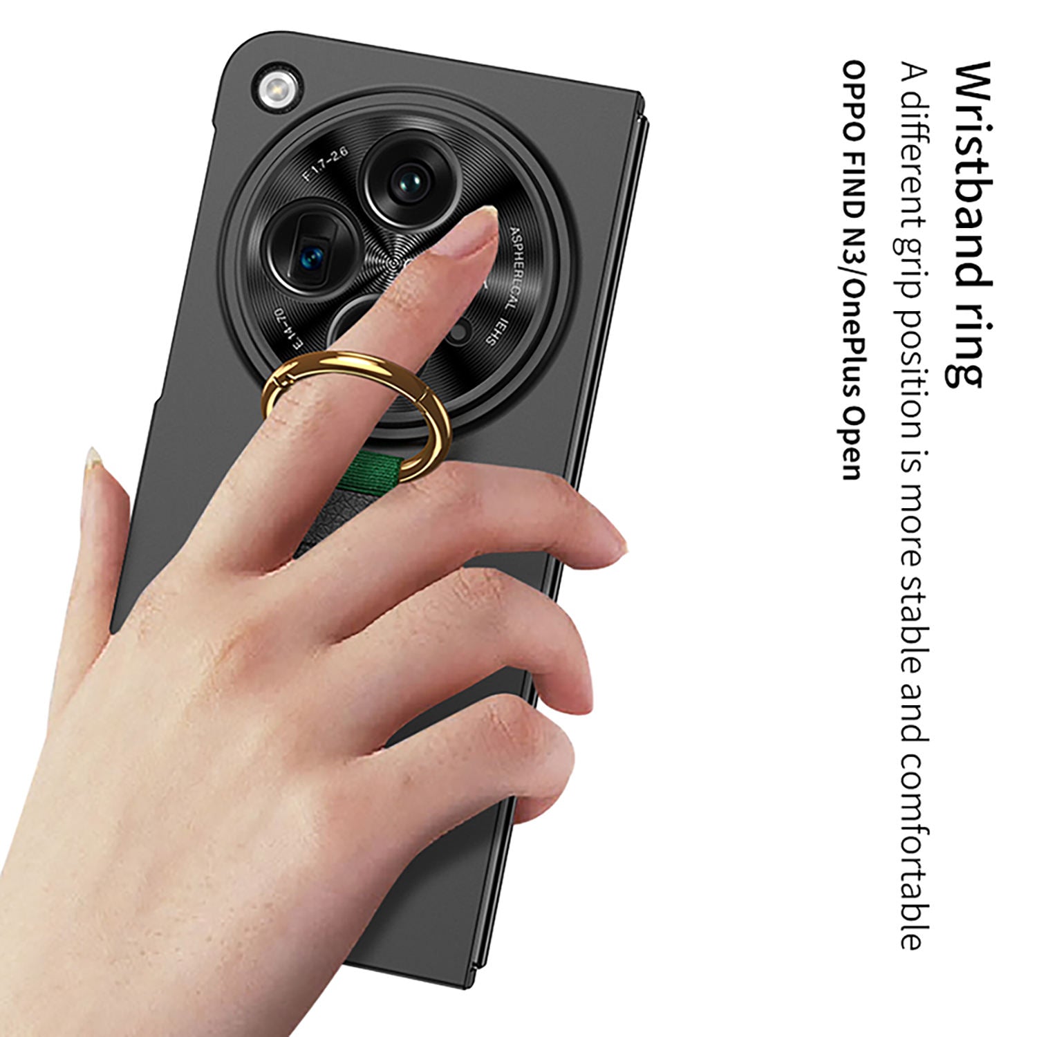 FoldGrip Ring Strap Case For OnePlus Open