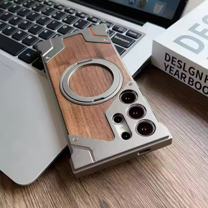 Metal + Wood Samsung Case