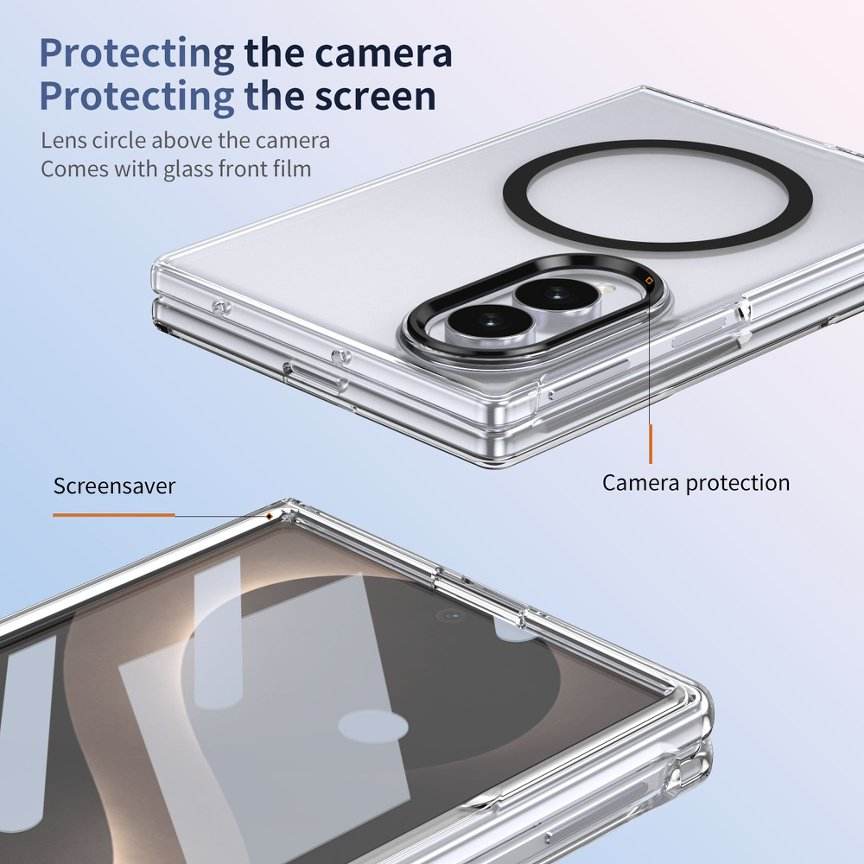GlassFront ColorBorder Case For Samsung Fold