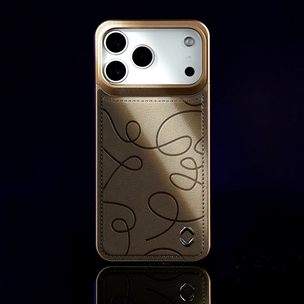 Pattern Leather Metal Case For iPhone