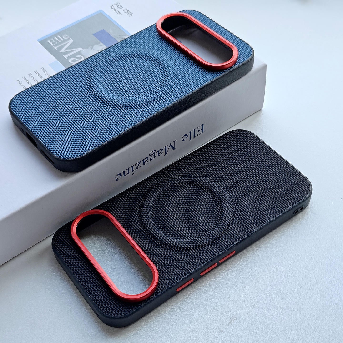 Woven Pattern PU Leather Case For Google Pixel