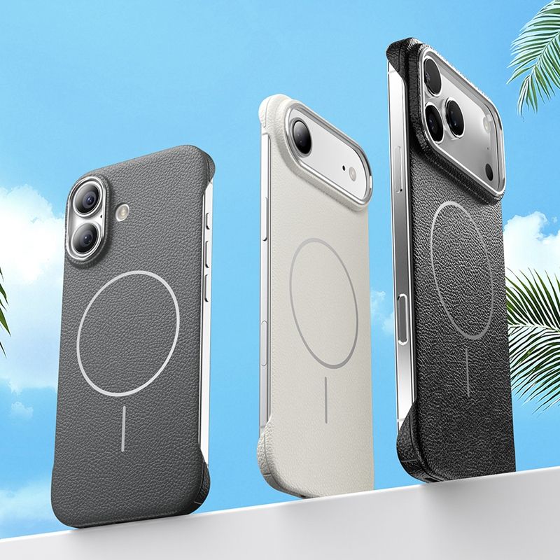 Hard PC PU Leather Case For iPhone