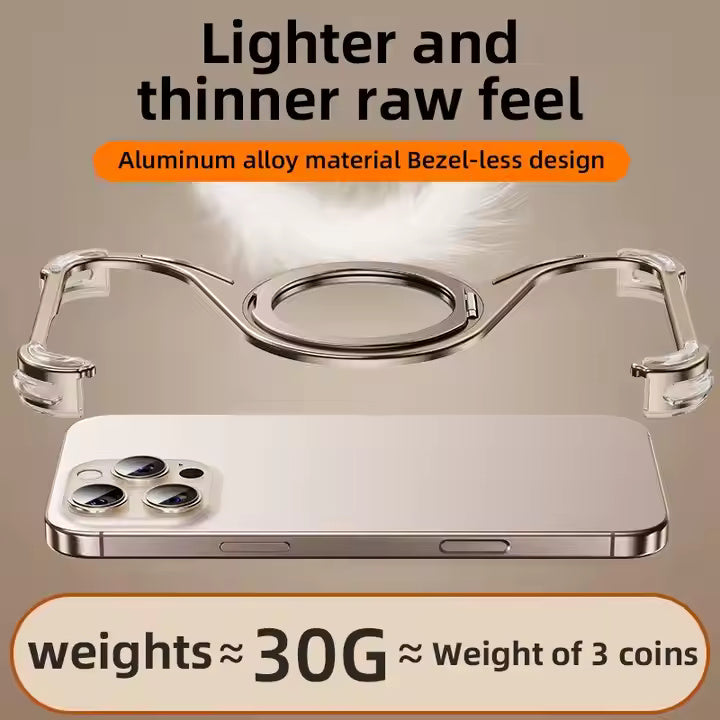 W Shape Case With 360 Rotation Stand For iPhone