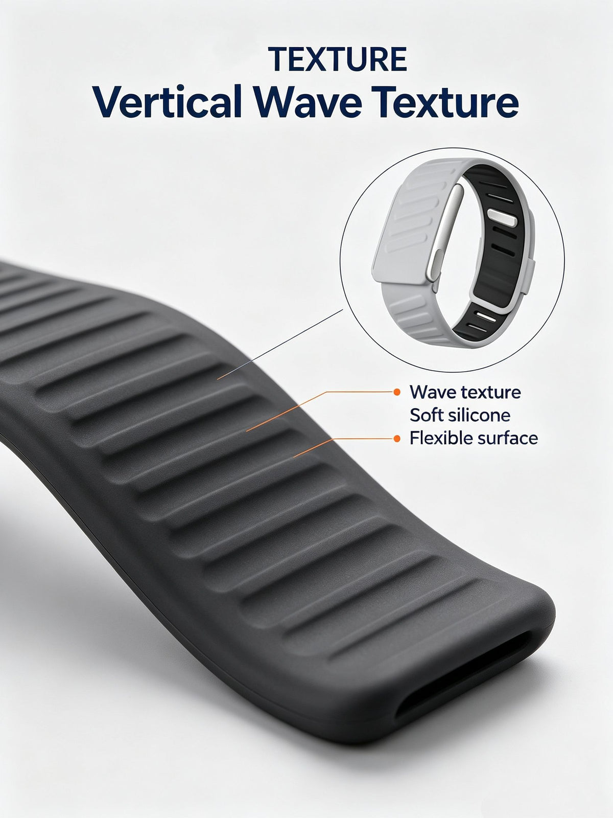 WaveFlex DualTone Silicone WHOOP Strap