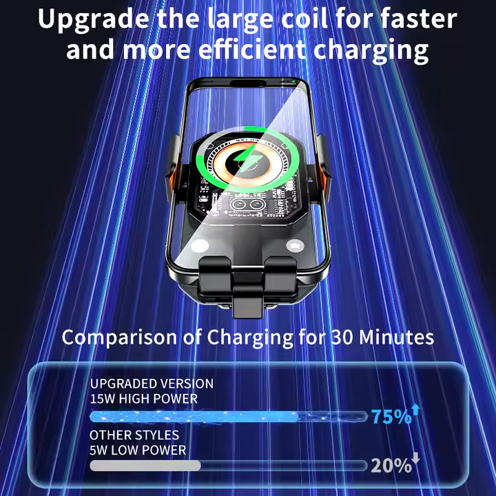 Mini OneTouch Multifunctional Phone Holder With Wireless Charging