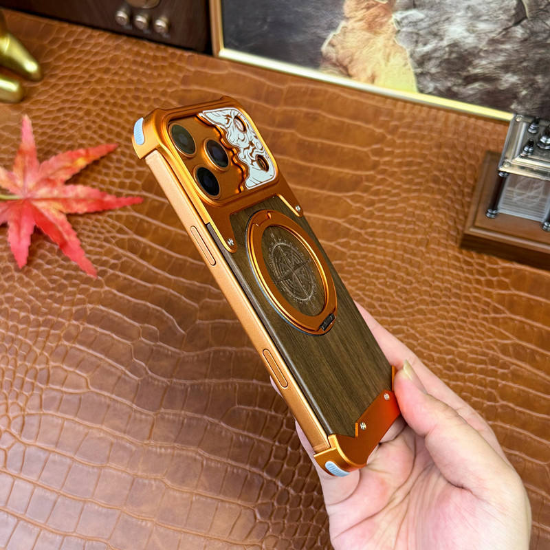 Compass WoodMetal Case For iPhone