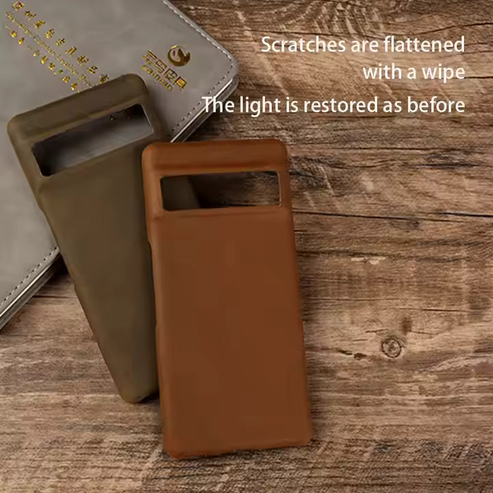 Genuine Leather Case For Google Pixel Phone (Crazy Horse Pattern)