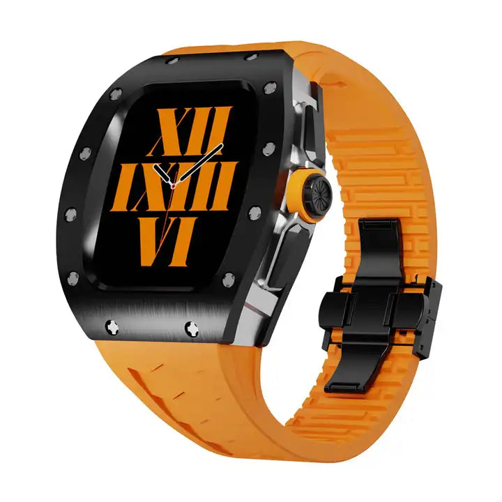 Luxury 45mm/44mm Titanium Stainless Steel Case Watch Strap