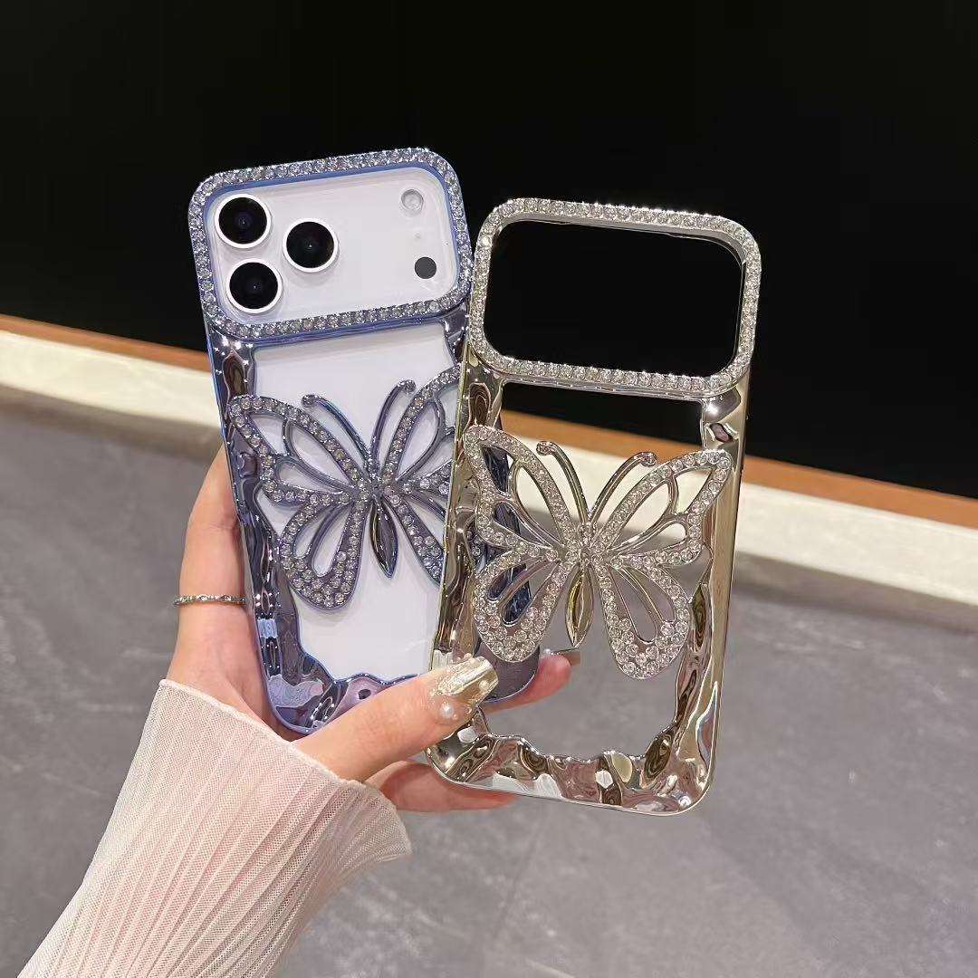 Crystal Butterfly Bling Case For iPhone