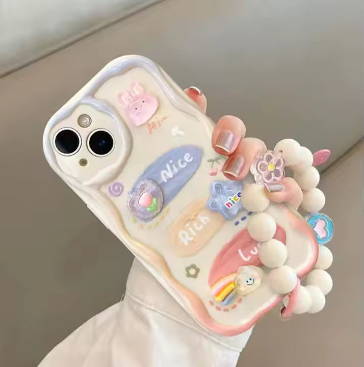 Cartoon Art Bracelet Case for iPhone