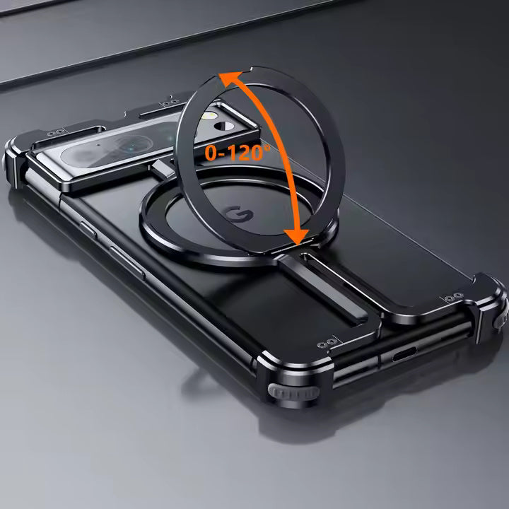 AirCase Metal Frame With Stand For Google Pixel Phone