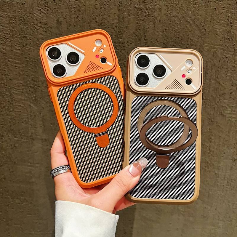 CarbonShield Ring Stand Case For iPhone